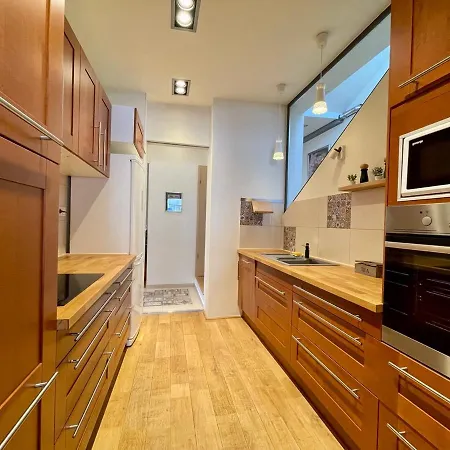 Lägenhet Penthouse W Private Rooftop And Free Parking Budapest